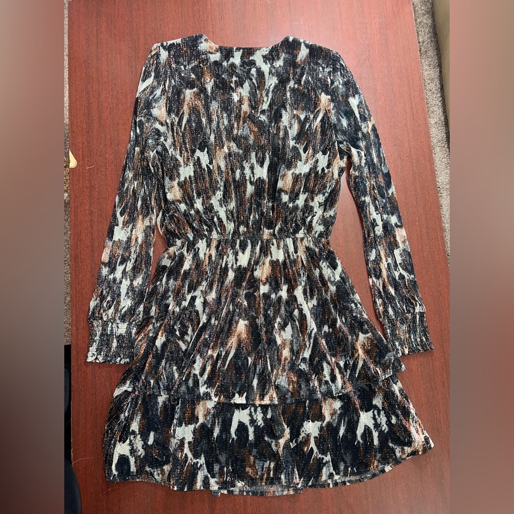 Evereve Sutton Multicolor Long Sleeve Dress - Picture 5 of 7